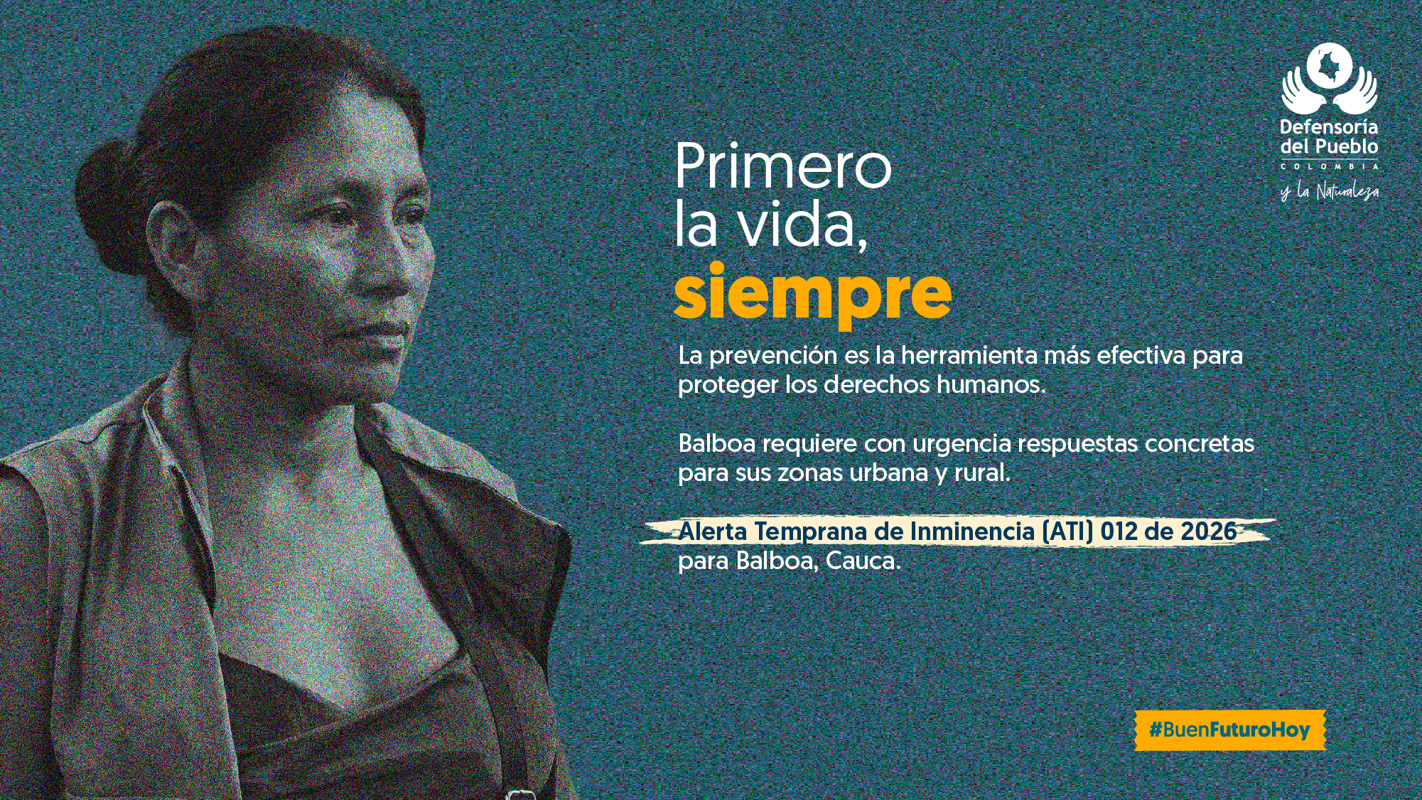 Alerta Temprana para Balboa, Cauca.