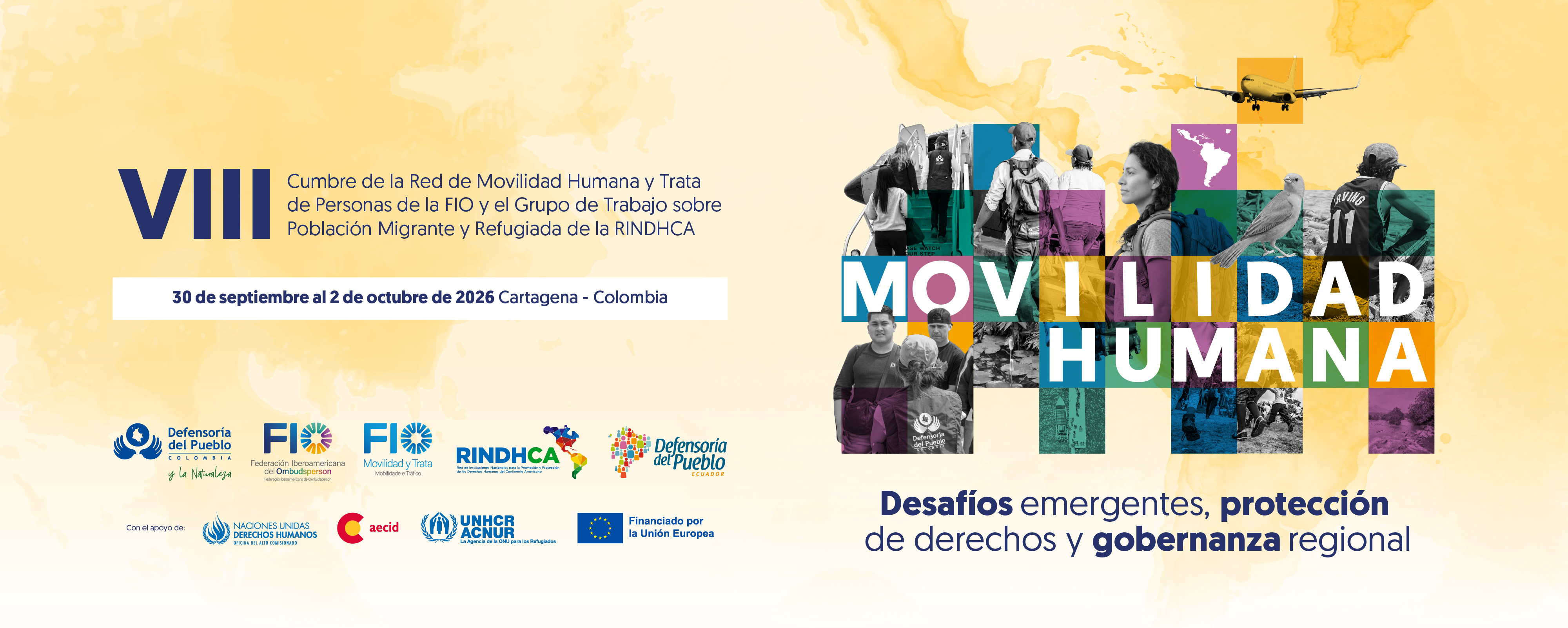Defensoría del Pueblo lidera cumbre que reúne por primera vez a FIO y RINDHCA para proteger los derechos de las personas en movilidad humana