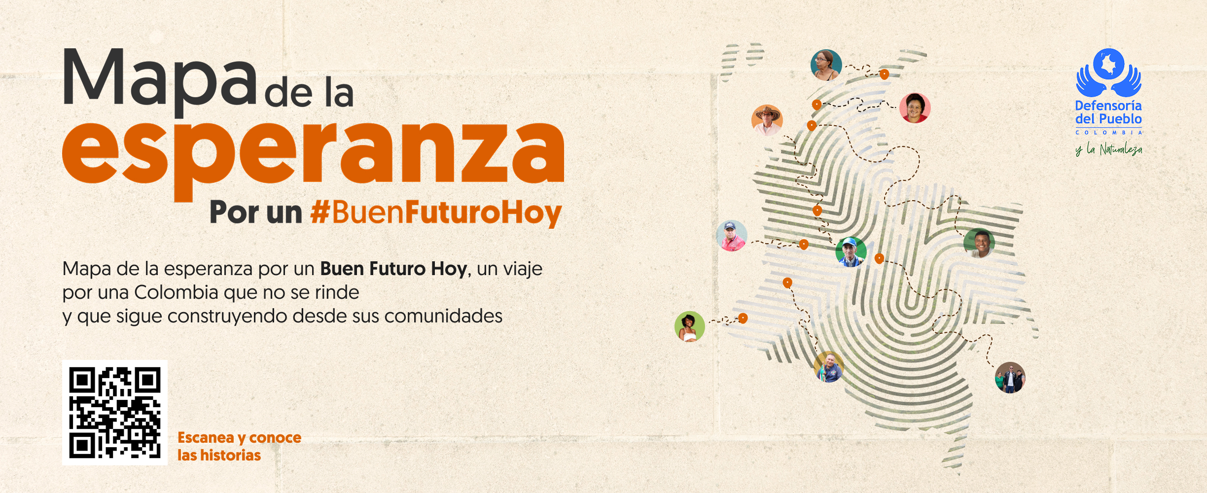 Mapa de la esperanza por un Buen Futuro Hoy.