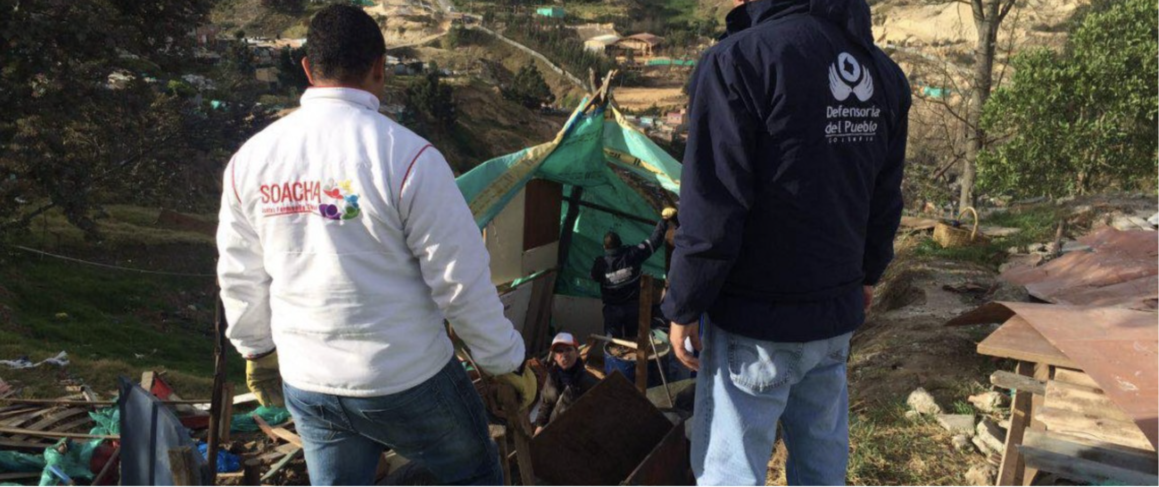 Verificando respeto por derechos fundamentales, Defensoría acompaña operativo de desalojo en Soacha