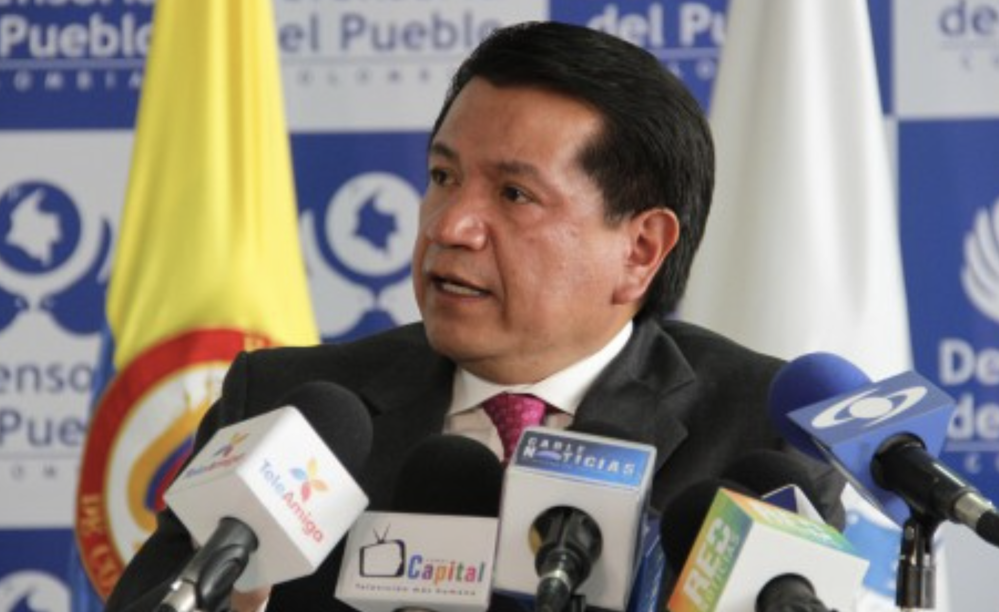 El Defensor del Pueblo, Jorge Armando Otálora Gómez, y el Representante de la ONU para los Derechos Humanos, Todd Howland, ofrecieron rueda de prensa por grave situación humanitaria en Riosucio, Chocó.