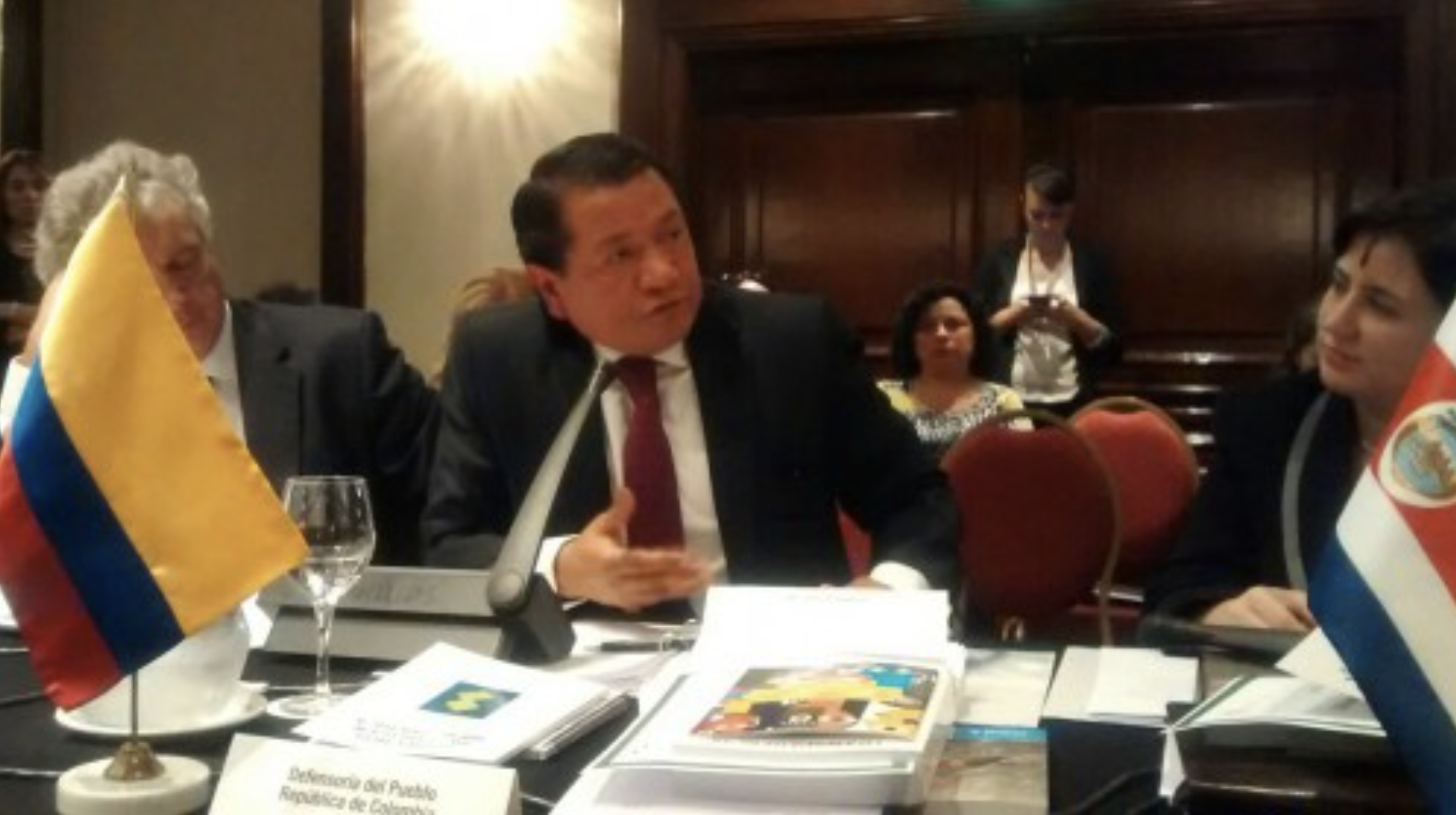 Defensor del Pueblo de Colombia, elegido Presidente de la FIO durante el XX Congreso de la Federación Iberoamericana de Ombudsman, en Montevideo, Uruguay