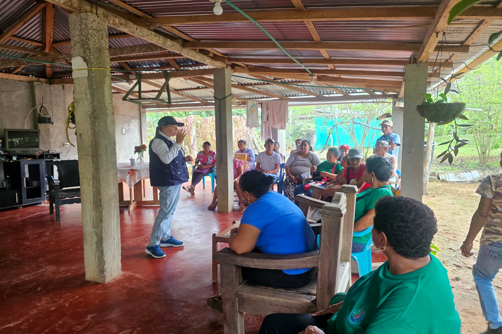 Personas que fueron reubicadas en sus territorios tras el conflicto armado