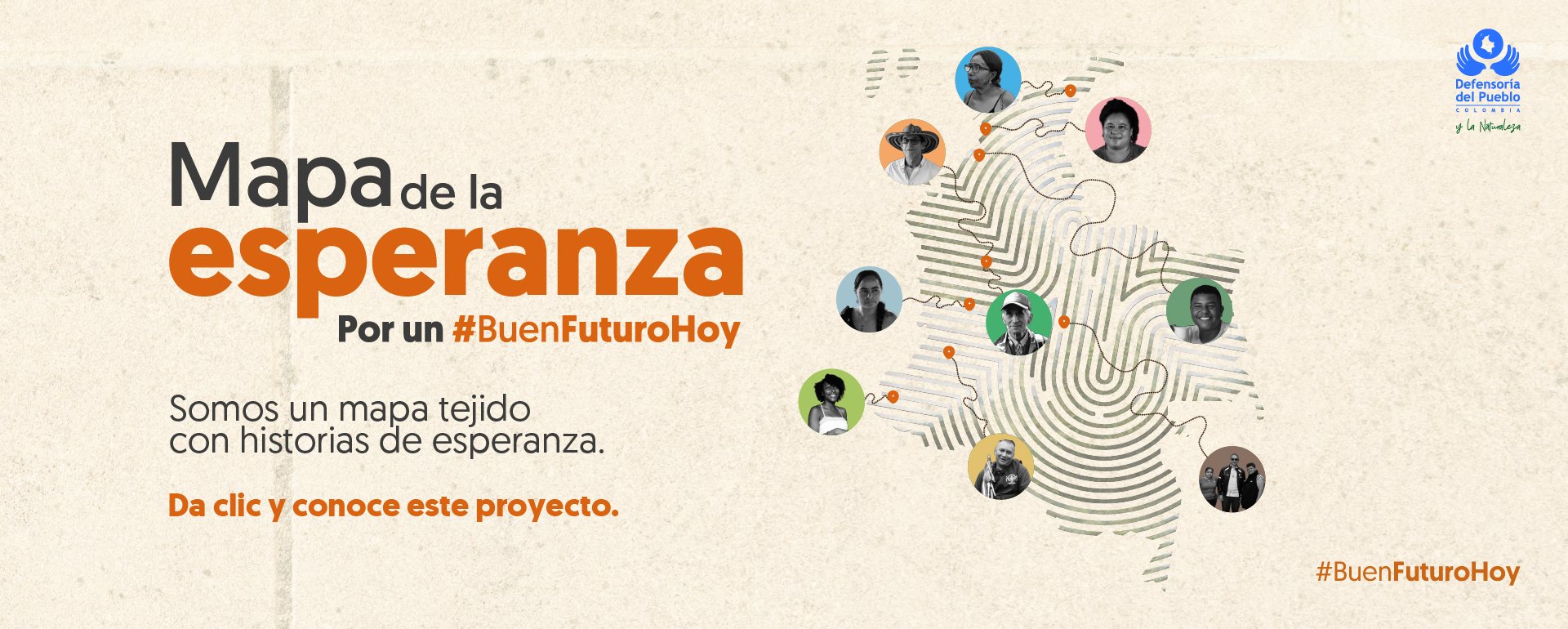Mapa de la esperanza por un Buen Futuro Hoy.
