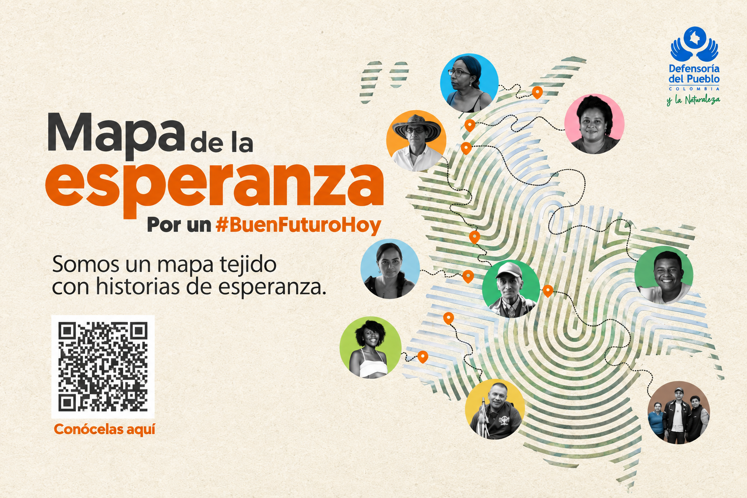 Mapa de la esperanza por un Buen Futuro Hoy.