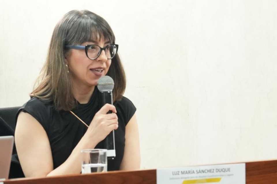 Mesa técnica de la Corte Constitucional sobre la protección económica en la vejez mediante el programa Colombia Mayor.