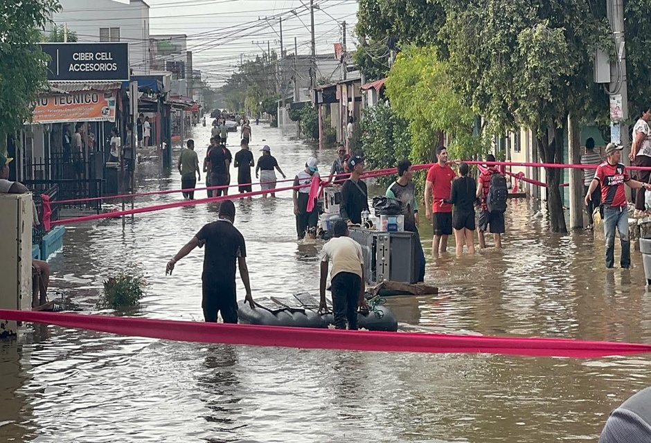 Inundaciones en el departamento de Córdoba.