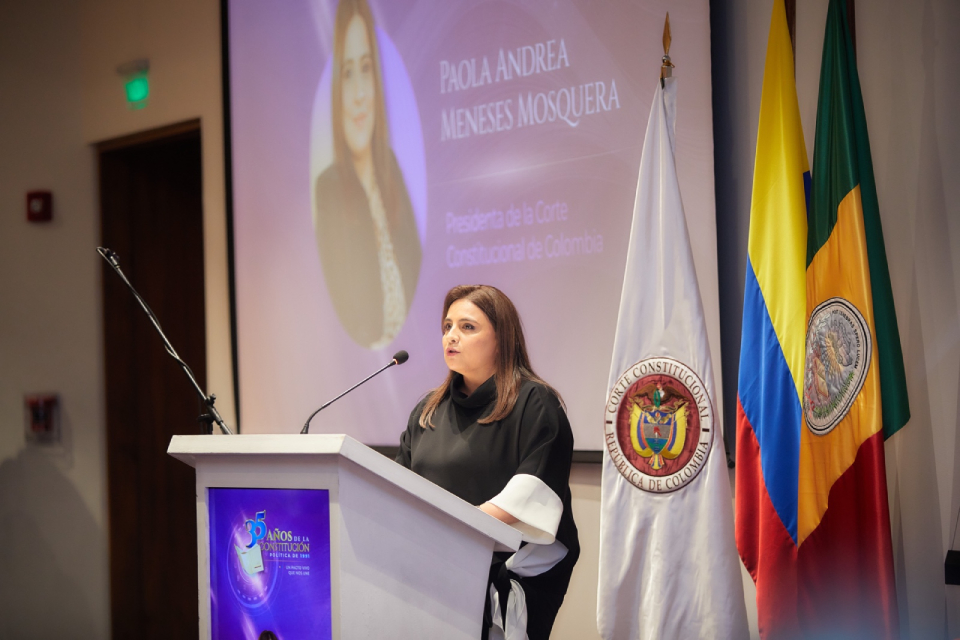 Magistrada Paola Meneses - Presidente de la Corte Constitucional.
