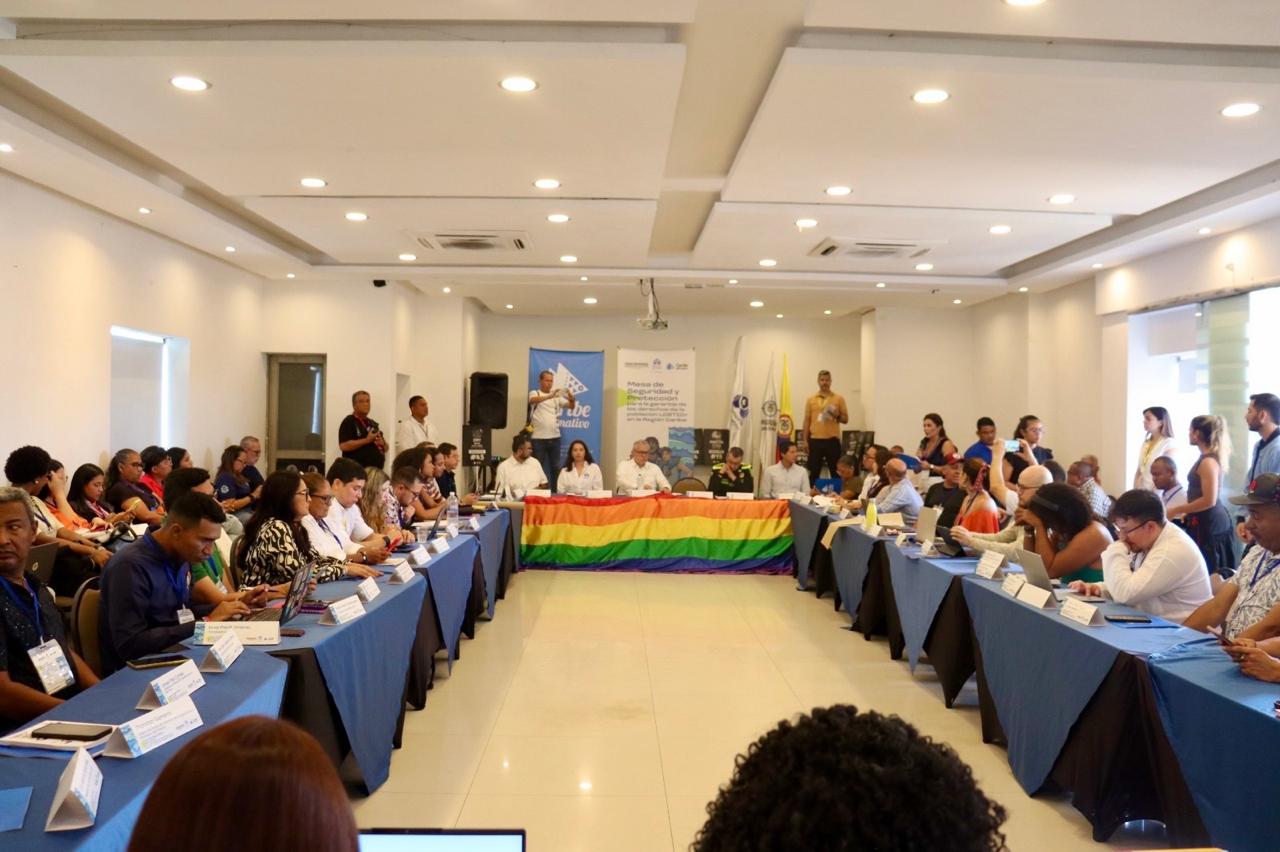 Mesa de Seguridad y protección para la garantía de los derechos de personas LGBTIQ+ en el Caribe colombiano
