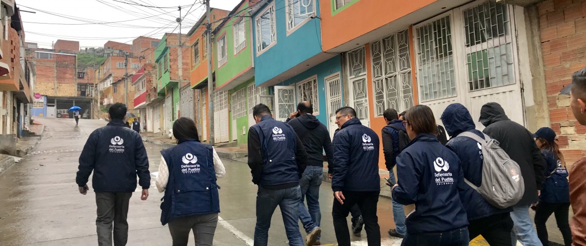 Defensoría realizó visita de verificación de derechos en barrios de Ciudad Bolívar