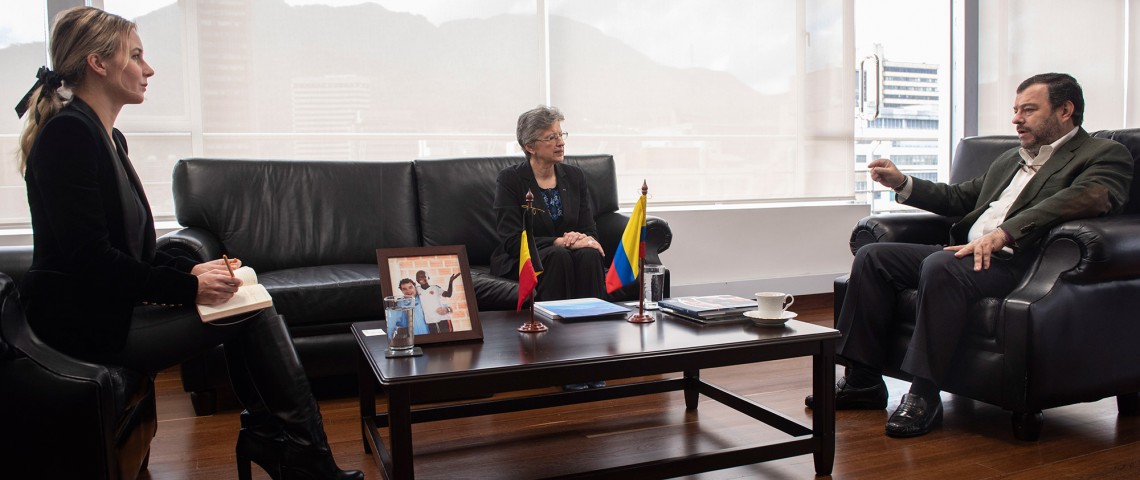 Defensor del Pueblo recibió a Jana Zikmundova, Embajadora de Bélgica en Colombia