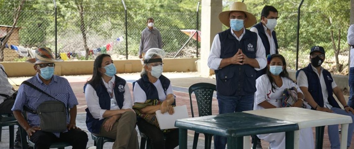 Visita del Defensor del Pueblo al Resguardo Indígena Wayúu Provincial en La Guajira
