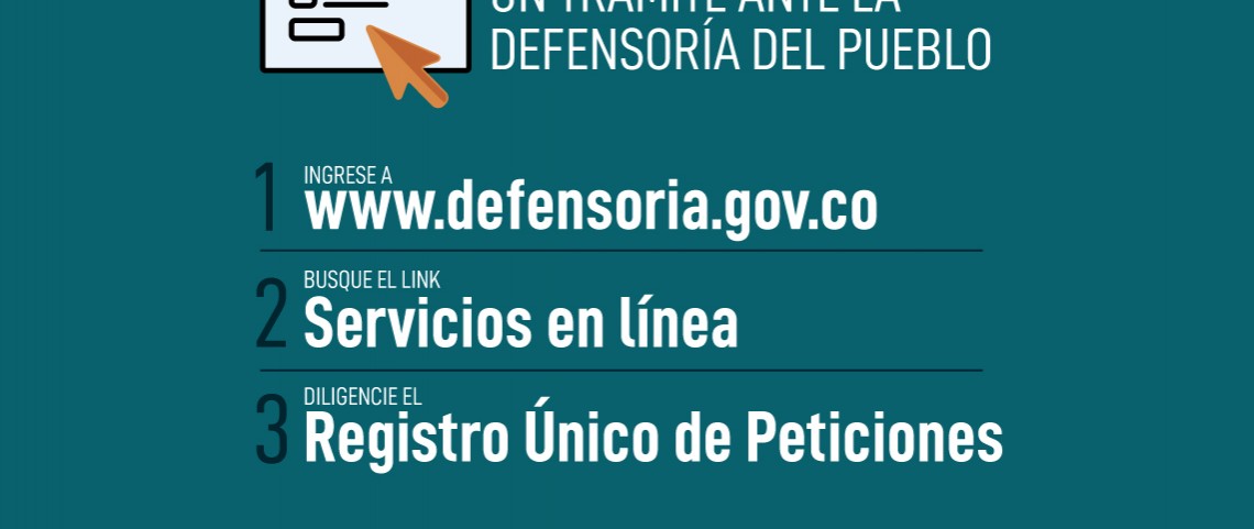 Acceda a los servicios de la Defensoría del Pueblo por medio de nuestro formulario único de recepción de peticiones