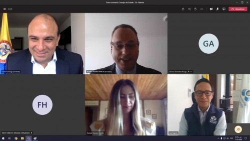 Defensoría y Consejo de Estado firman memorando de entendimiento para formación y divulgación de jurisprudencia en DD.HH.