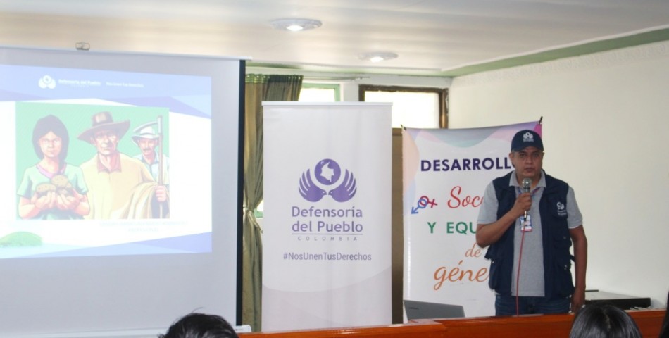 Espacio de formación realizado con habitantes del municipio de Sibundoy, en el departamento de Putumayo.