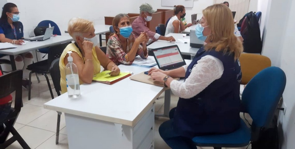 Jornada de atención y acopio documental para aproximadamente 400 víctimas del conflicto armado realizada por funcionarios de la Defensoría del Pueblo en Cúcuta, Norte de Santander.