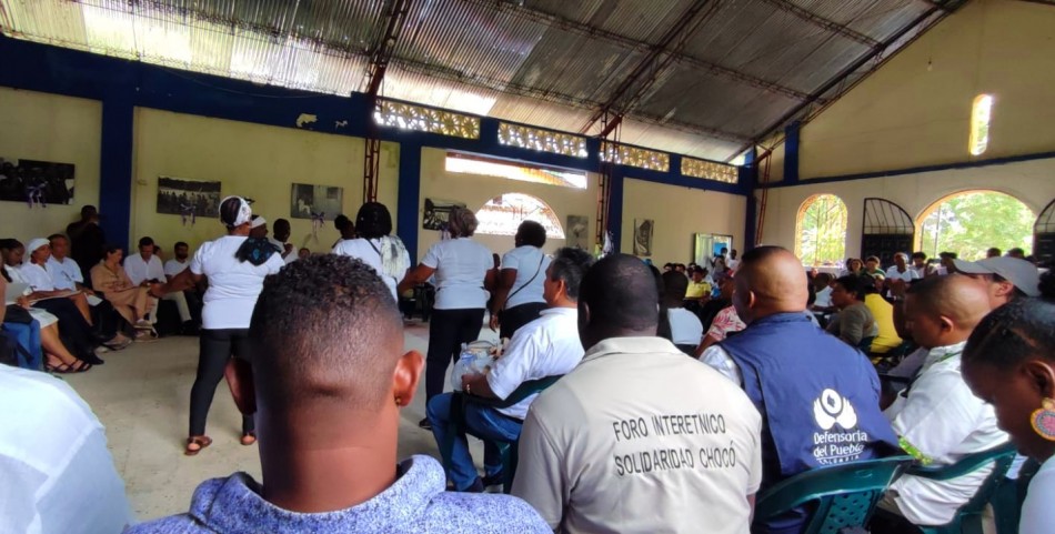 Actos conmemorativos realizados en la Capilla Bellavista Viejo por las víctimas de Bojayá.