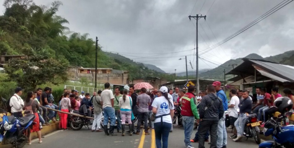 En terreno, funcionarios de la Defensoría del Pueblo monitorizan desarrollo de concentraciones campesinas e indígenas en el territorio nacional.