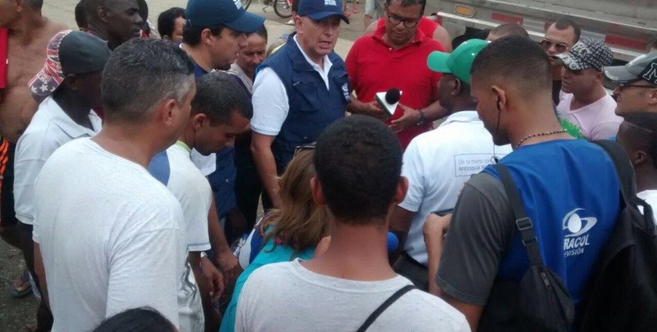 Defensoría del Pueblo vigila respeto por los derechos humanos durante deportación de migrantes en Turbo.