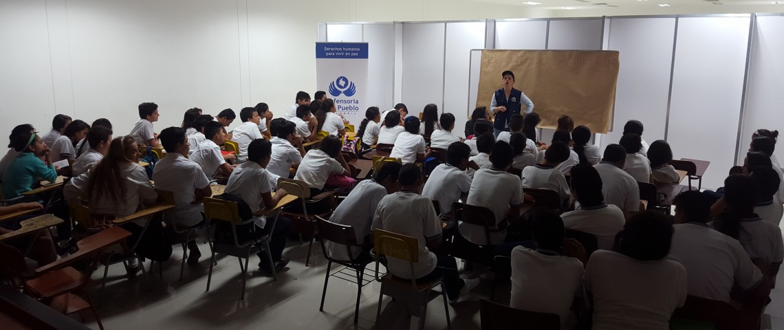 Jornadas de prevención de reclutamiento forzado de niños, niñas y adolescentes realizó la Defensoría en colegios de Santander