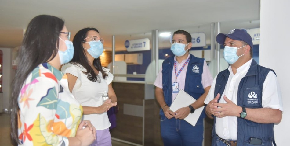 Defensor del Pueblo realiza visita de seguimiento para verificar prestación de servicios de salud en Montería, Córdoba