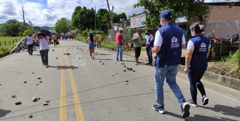 Defensoría del Pueblo ha mediado en el levantamiento de 31 bloqueos en el país