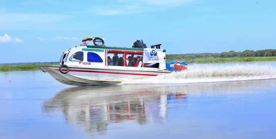 En Magangué comienza segunda jornada del recorrido defensorial por el Río Magdalena