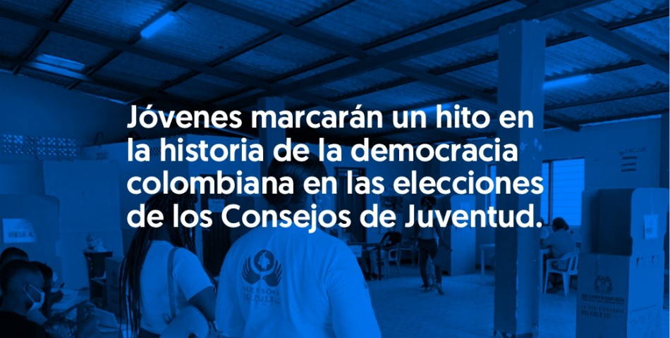 Jóvenes marcarán un hito en la historia de la democracia colombiana en las elecciones de los Consejos de Juventud