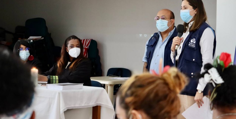Con acompañamiento técnico de la Defensoría, organizaciones de mujeres presentaron ante la JEP, el primer ‘Informe sobre violencias basadas en género con énfasis en violencia sexual contra mujeres del sur del Valle del Cauca y norte del Cauca’.