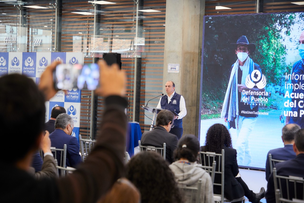 Presentación del Informe de seguimiento a la implementación del Acuerdo Final para la Terminación del Conflicto y la Construcción de una Paz Estable y Duradera.