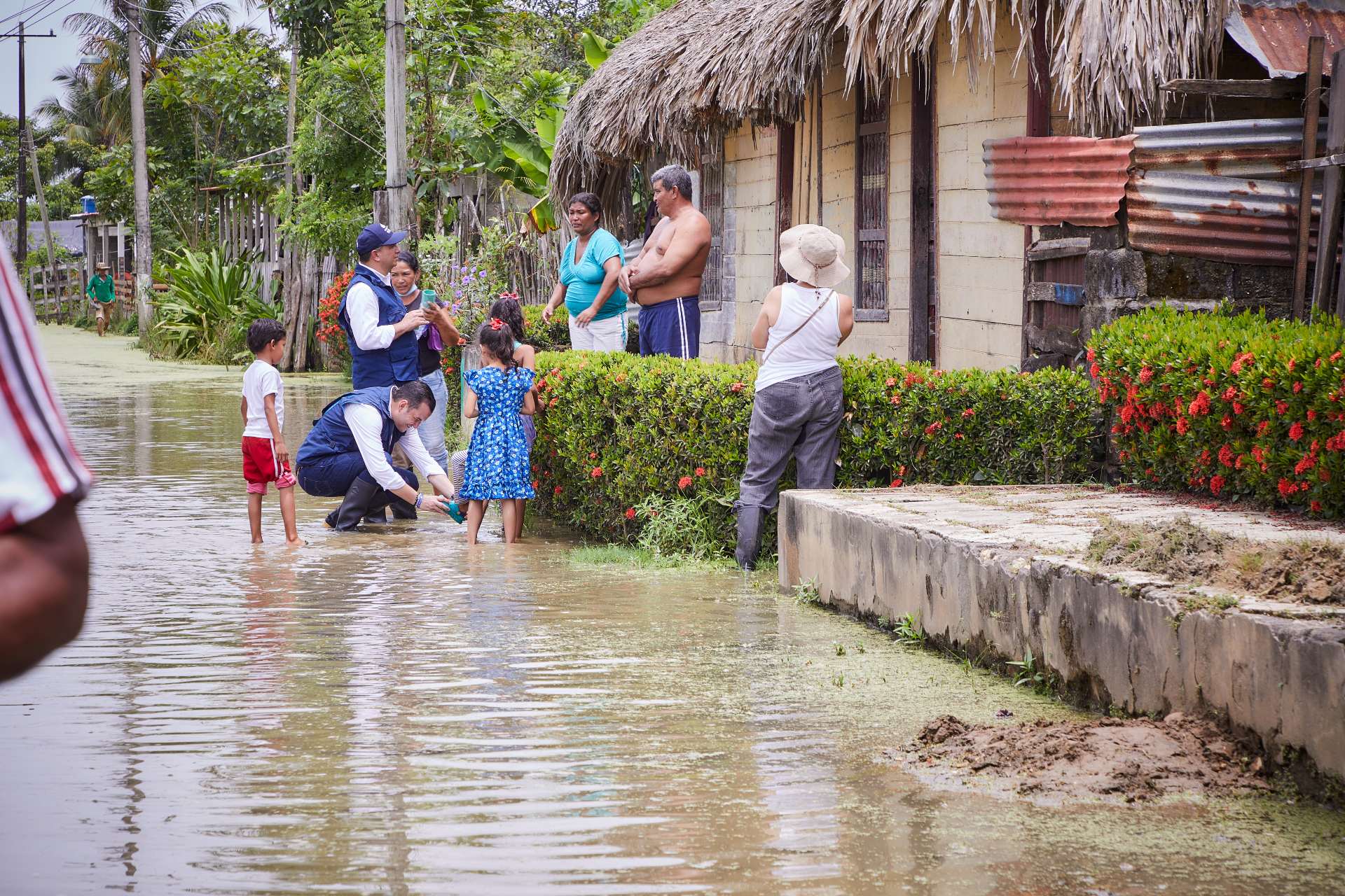 Visita al municipio de Lorica, en Córdoba, afectado por inundaciones.