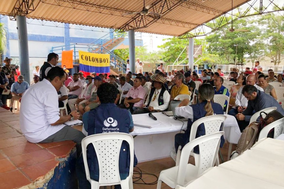 Jornada de atención integral a comunidad del corregimiento El Viajano, municipio de Sahagún, en Córdoba.
