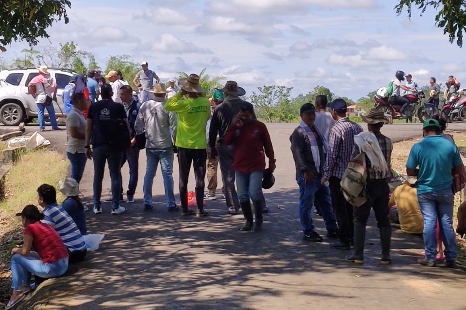Defensoría del Pueblo acompañó protesta de comunidades de La Montañita