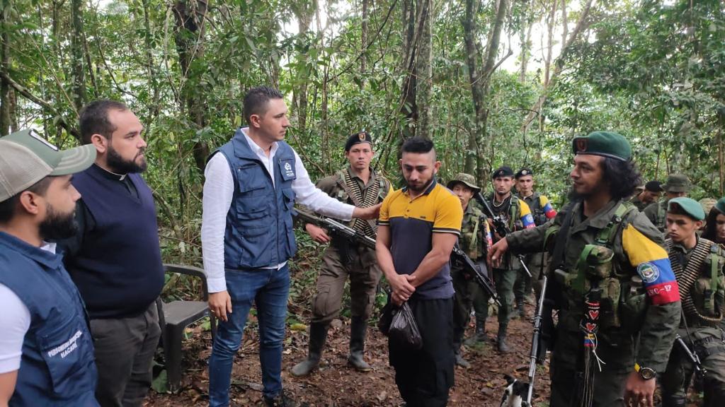 Regreso a la libertad de joven que estaba en poder de las disidencias de las Farc