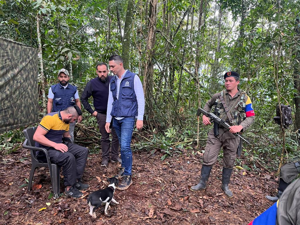 Regreso a la libertad de joven que estaba en poder de las disidencias de las Farc
