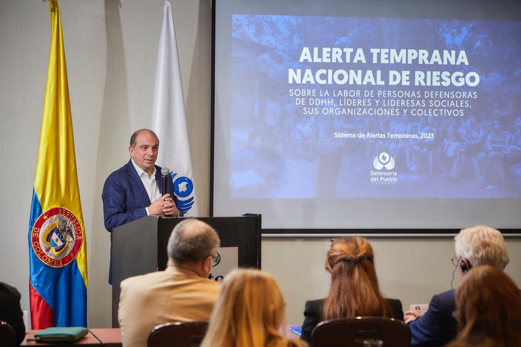 Defensor del Pueblo alertó sobre el aumento de los riesgos para defensores de derechos humanos y líderes sociales en Colombia