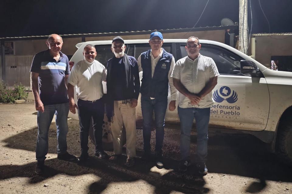 Misión humanitaria de la Defensoría del Pueblo permite liberación del señor Heriberto Urbina