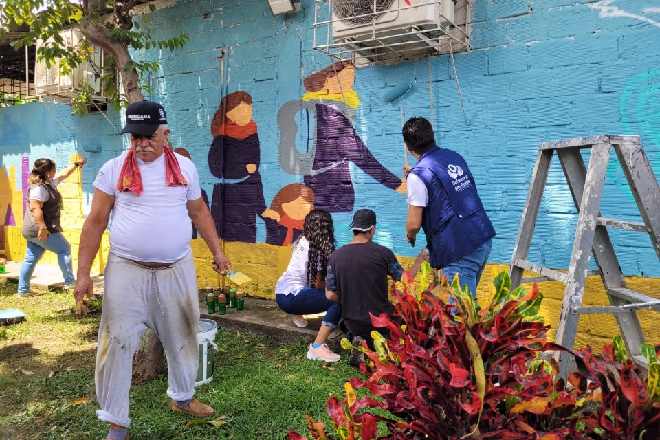Defensoría inaugura mural en la Casa de los Derechos en Cali
