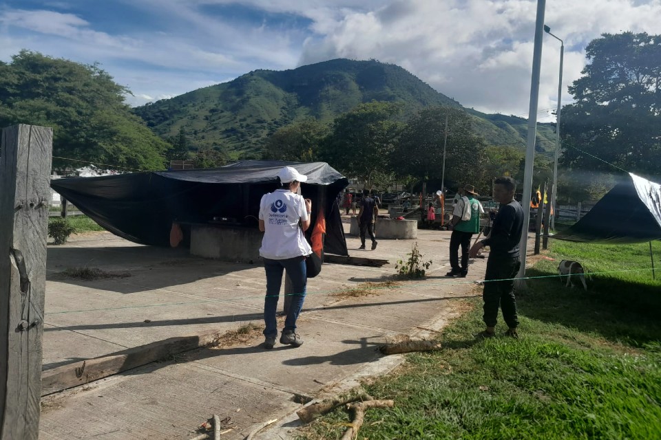 Defensoría realiza visita de verificación a comunidad indígena embera en el norte del Valle del Cauca