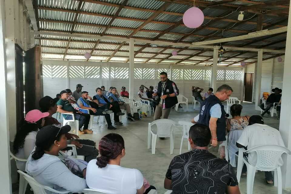 Defensoría del Pueblo verificó la situación de derechos de la población de Cañaveral de Chicamoque, Antioquia