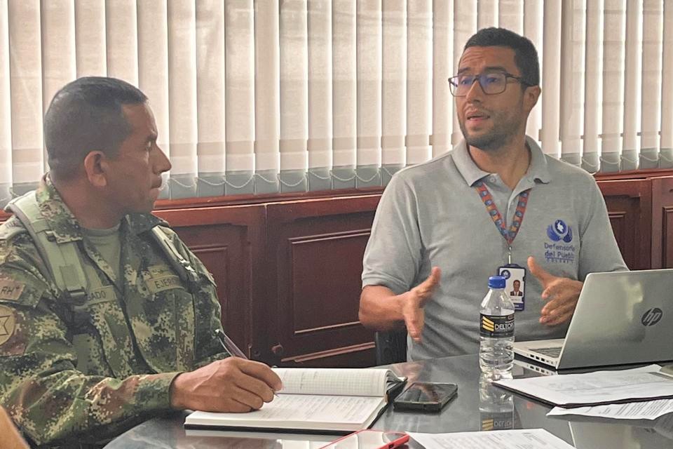 Defensoría del Pueblo socializa Alerta Temprana 001-24 en Quimbaya, Quindío