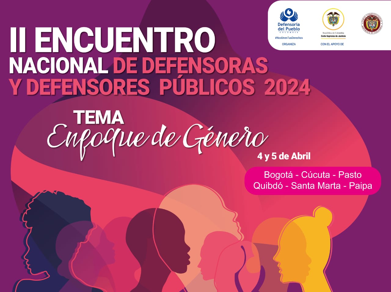 Defensoría del Pueblo lidera Segundo Encuentro Nacional de Defensoras y Defensores Públicos del país