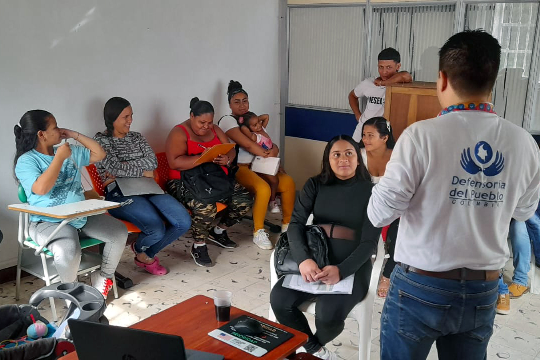 Defensoría brinda atención especializada a población migrante en Andes, Antioquia