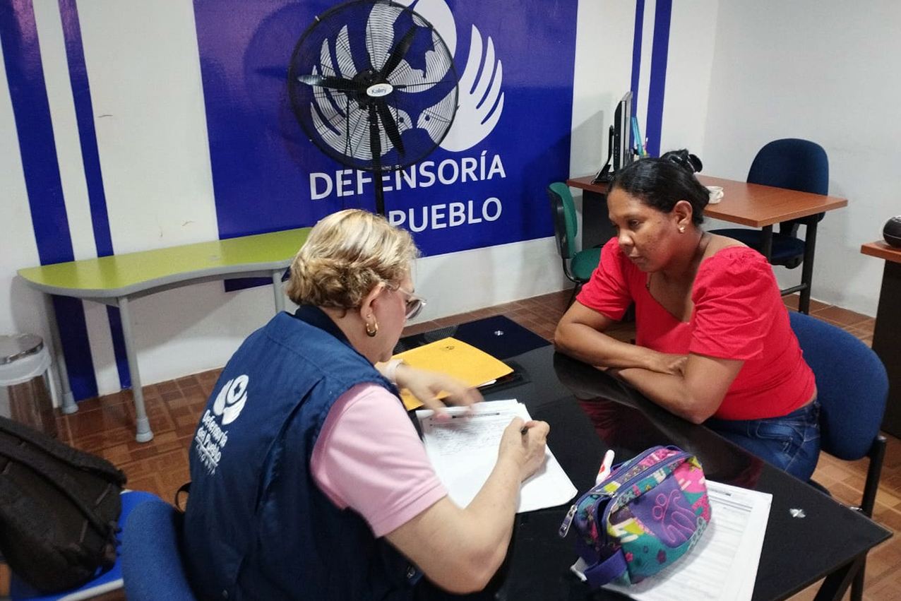Gran jornada de toma de declaraciones de población víctima en la Casa de Derechos de Buenavista, Córdoba 