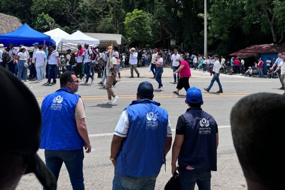 Defensoría acompaña acuerdo entre comunidades del corregimiento Guachaca, Magdalena, con el Gobierno nacional