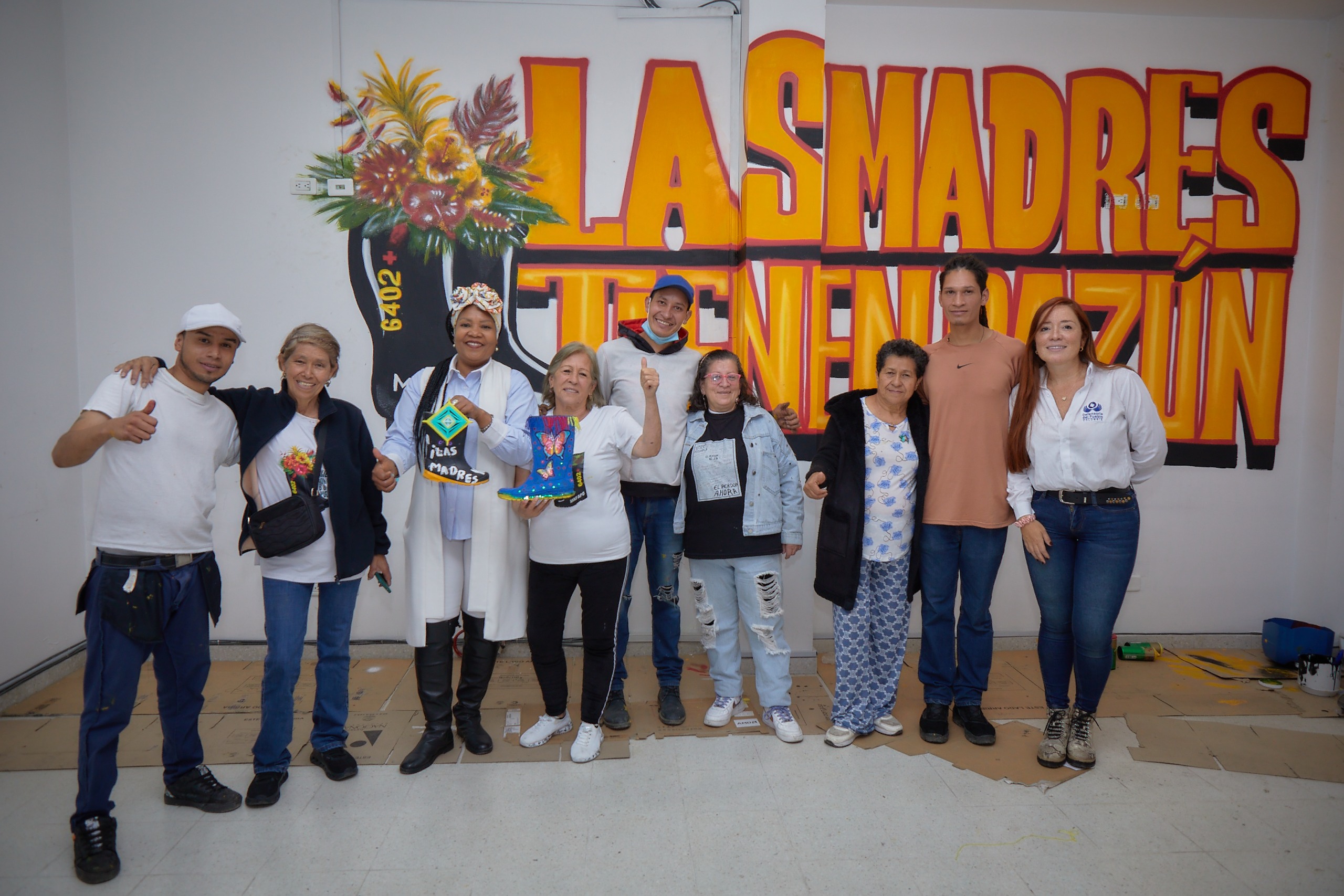 Con el mural 'Las madres tienen razón' se exalta labor de las Madres de Soacha	