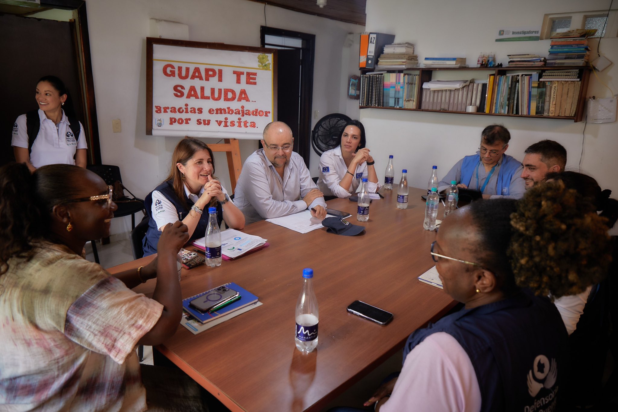 Defensora del Pueblo inicia visita a Guapi, Cauca, junto al Embajador de la Unión Europea en Colombia
