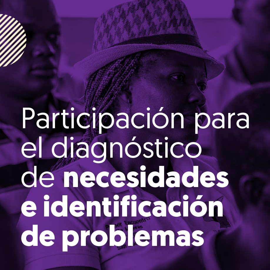 Botón: Participación para el diagnóstico de necesidades