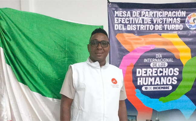 Franklin Cuesta articula procesos de memoria y reparación desde la Mesa de Víctimas de Antioquia.