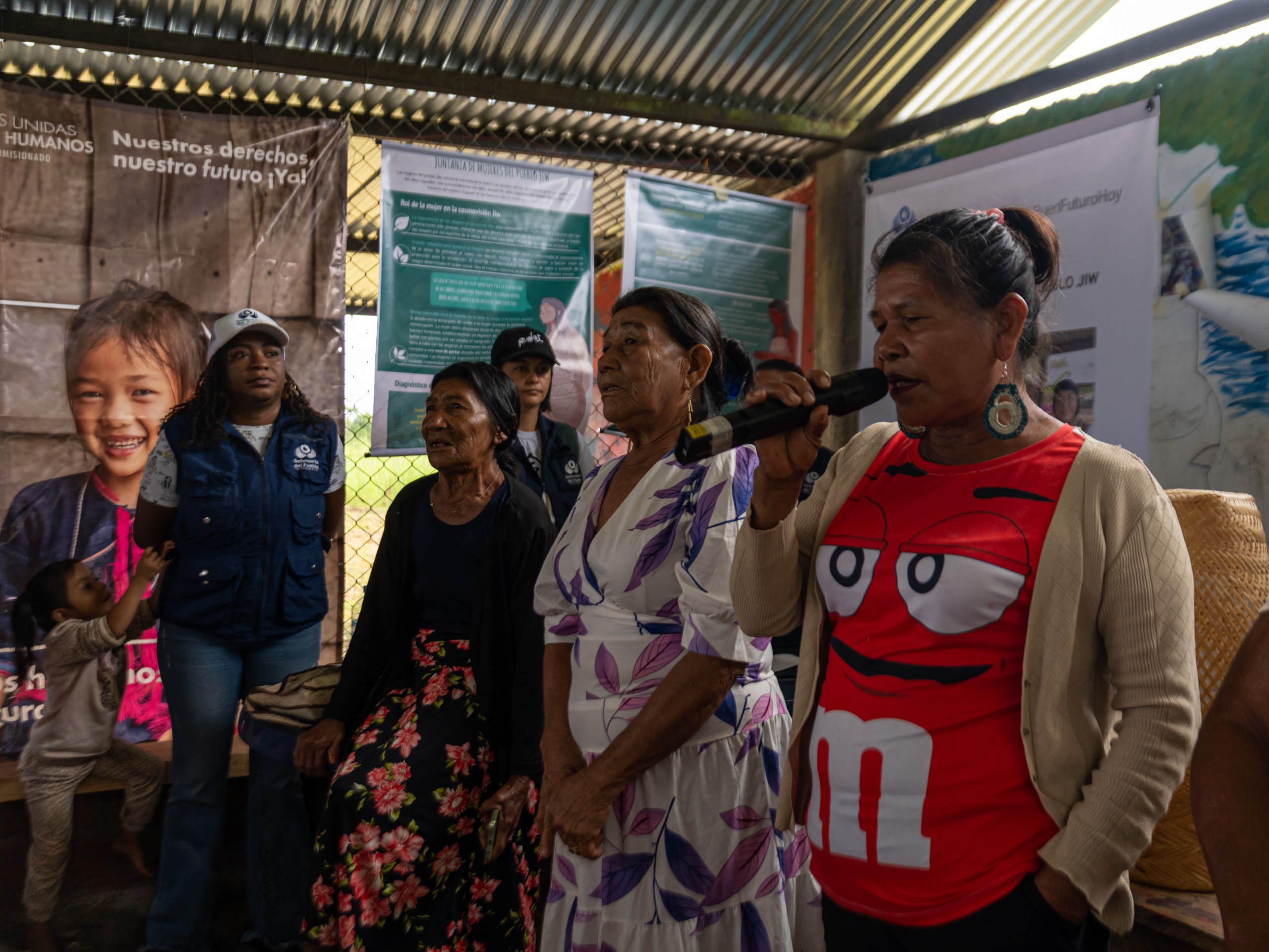 Vista general del asentamiento o resguardo del pueblo Jiw.